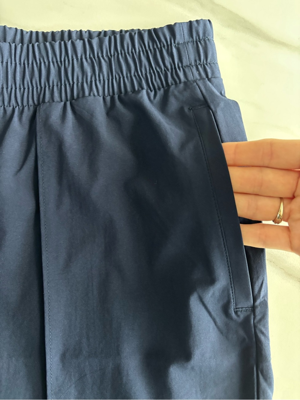GAP Wide Leg Pants in Navy - Picture 4 of 13